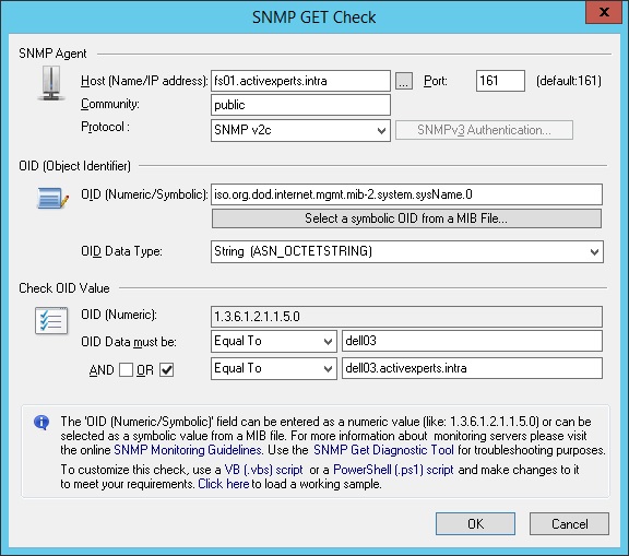 Monitor computers and devices using SNMP GET